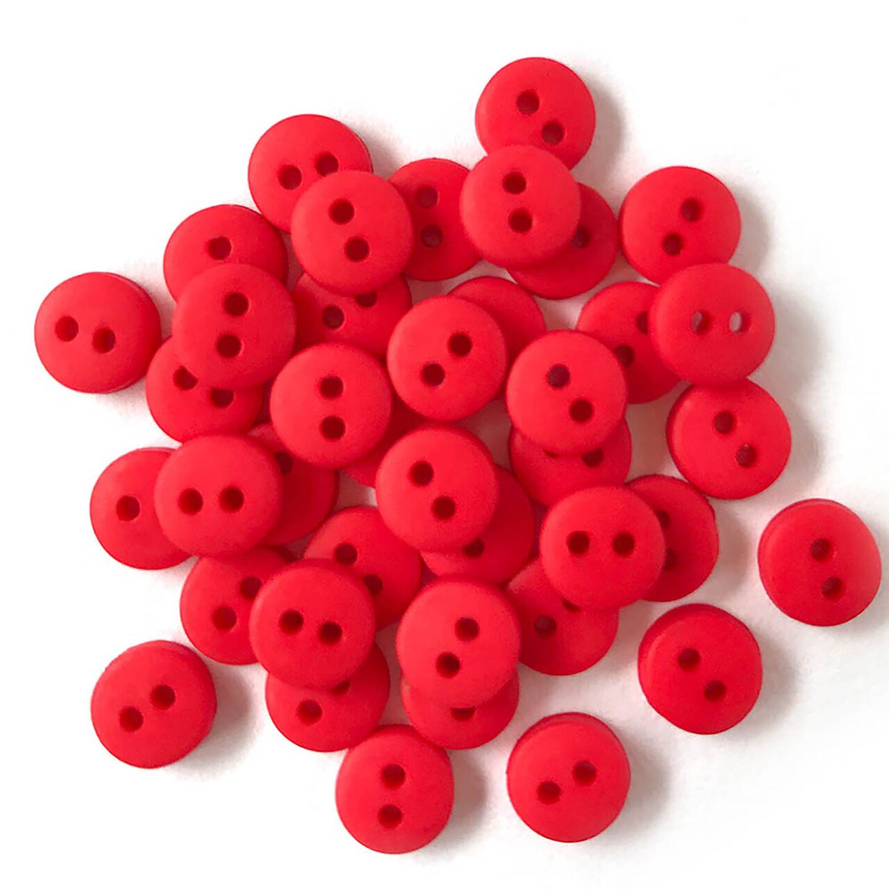 Buttons Galore and More Craft and Sewing Buttons - Tiny Red- 105 Buttons